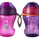 2 Vasos Tommee Tippee Entrenador Cups Sippe 8oz +7m + Color Violeta/rosa
