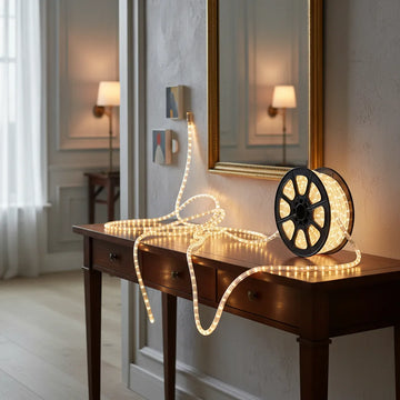 Manguera Led 3 Vias Luces Navideñas 10mt Blanco Hielo