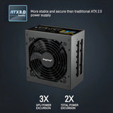 Fuente De Poder Full Modular 850w 80 Plus Gold Segotep Color Negro