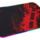 Mouse Pad Xtrike Me Gamer Iluminacion Y Base Antideslizante Color Negro