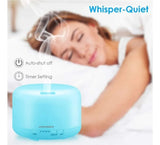 Humidificador Difusor Aromas Purificador De Aire 500ml Blanco