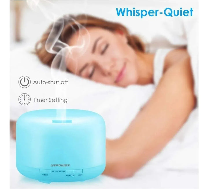 Humidificador Difusor Aromas Purificador De Aire 500ml Blanco