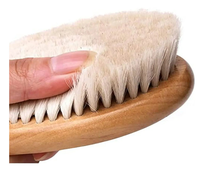 Cepillo De Madera Premium Para Bebés, Suave Y Delicado