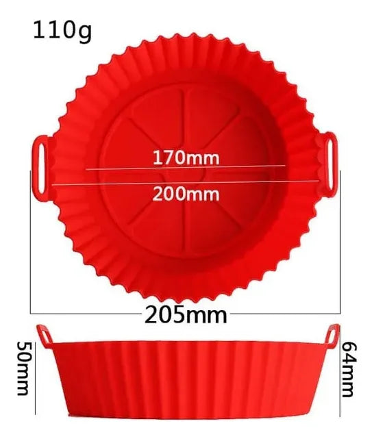Molde Protector Para Freidora Air Fryer Silicona Reutizable
