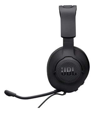 Auriculares Jbl Quantum 100m2 para jugadores con cable y micrófono, color negro