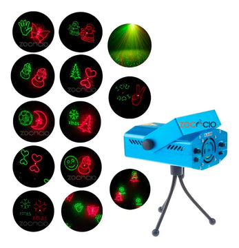 Laser De Figuras Navideñas Reflector Luces Navidad