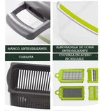 Mandolina Cortador Verduras Multi Picador Vegetales 15 En 1 Verde