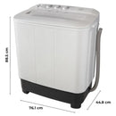 Lavadora Kalley Semiautomática 7 Kilogramos K-lavsa7b Blanco