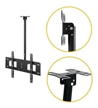 Soporte Para Tv De Techo O Pared Lcd Y Led De 32 - 72 80kg Color Negro