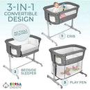 3 En 1 Cuna Del Bebé, De Noche Cama Para Bebé, Parque Infant