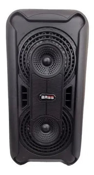 Parlante Bluetooth Portátil Cabina Sonido Fm Usb Micrófono Negro