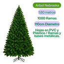 Árbol De Navidad Nebraska 1.80 Metros Verde