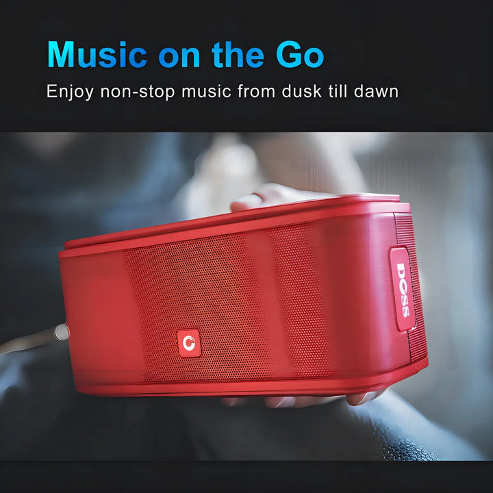 Bocina Bluetooth Doss Soundbox 12w Ipx4 12 Horas Bateria Color Negro