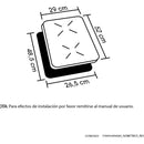 Estufa De Empotrar Inducción Negra 30cm Eléctrica 220v Haceb Negro