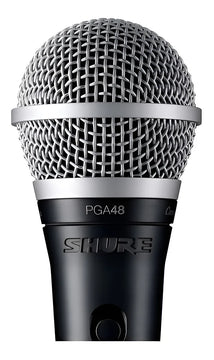 Micrófono Dinámico Shure Pga48 Vocal Cardioide Profesional Color Negro