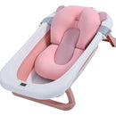Bañera Plegable Para Bebé Con Termómetro, Cojín Y Desagüe Planet Home 70x44x19cm Rosa