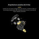 Audífonos Kz Zs10 Pro X Monitor In Ear Con Micro Y Estuche Negro