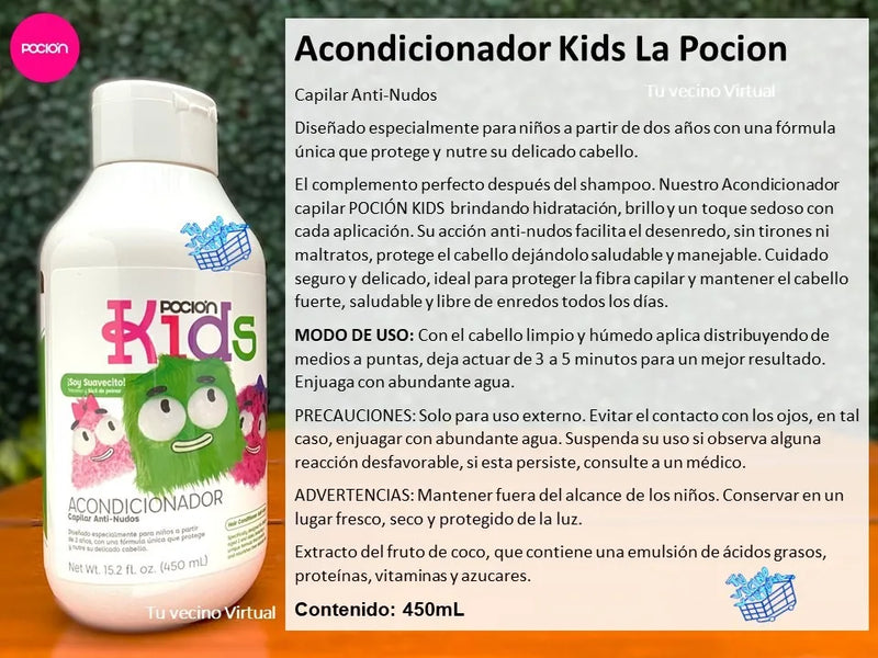 La Pocion Kit Niños Tratamiento Capilar + Shampoo La Pocion