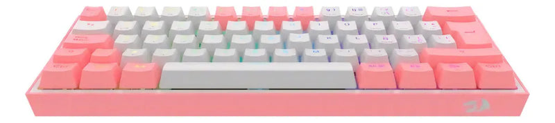 Teclado Redragon Fizz Pro Wireless K616-rgb White/pink Teclado Blanco-rosa Idioma Español