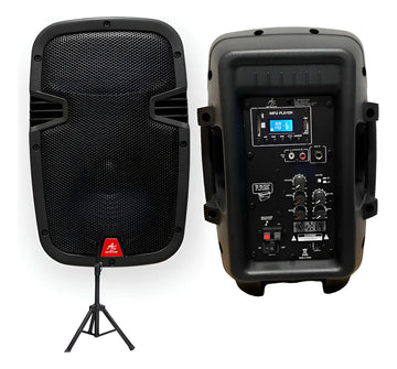 Parlante Activo American Sound 10 Pulgadas + Base Negro