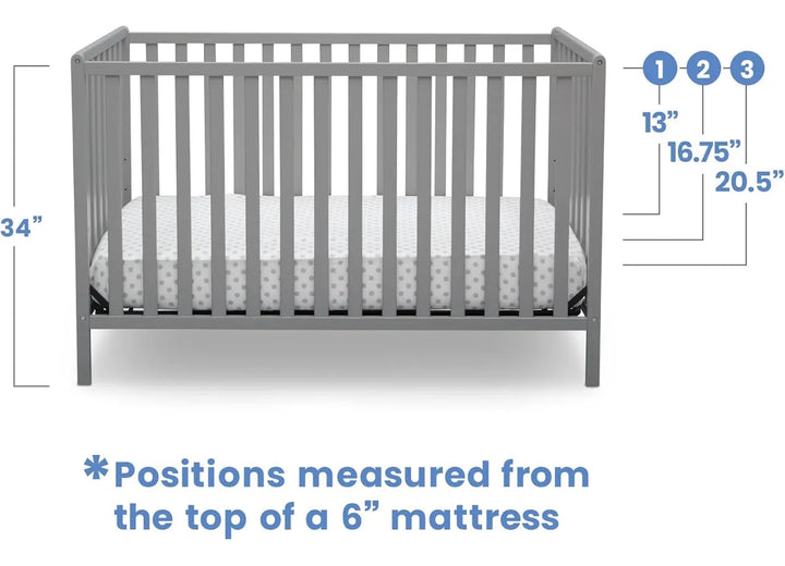 Cuna Convertible 4 En 1 Delta Children - Seguridad