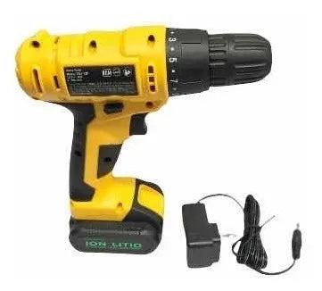 Taladro Recargable Batería 12v Pretul Amarillo 60 Hz