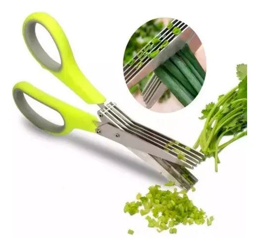 Tijeras Picar Verduras,lechuga Vegetales Cilantro, Apio, Etc Verde