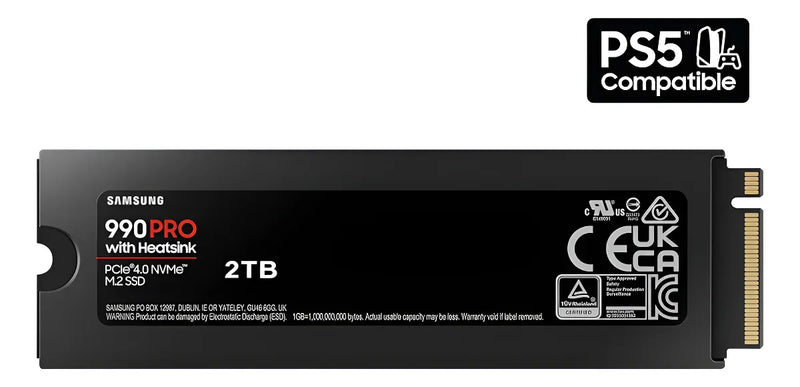 Samsung 990 Pro Con Disipador De Calor Serie - Pcie Gen4 De 2 Tb X4 Nvme 2.0c - Ssd Interno M.2 (mz-v9p2t0cw)