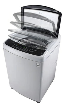 Lavadora automática LG inverter hasta 19kg color gris
