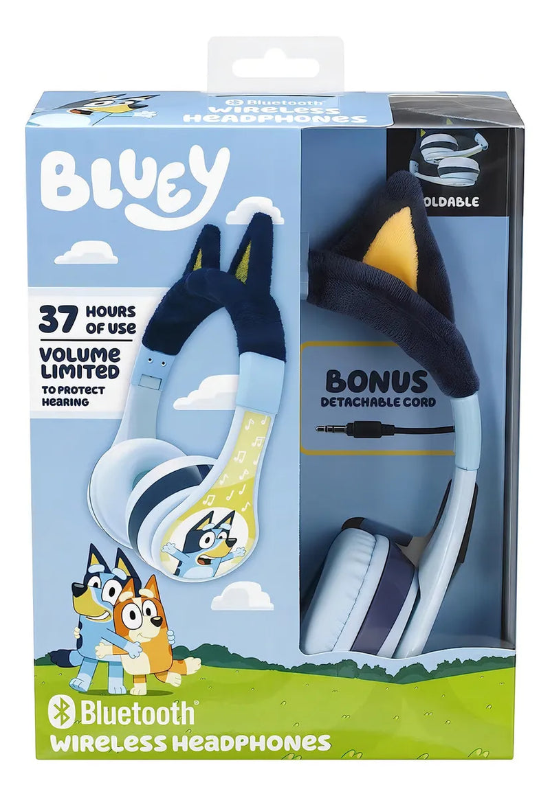 Diadema Auriculares Audifonos Bluetooth Para Niños Bluey Color Azul