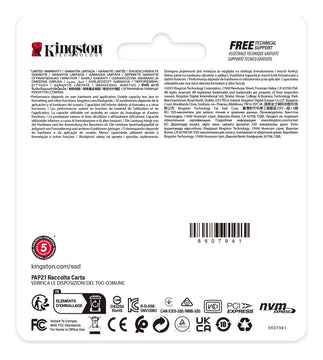 Ssd Kingston Nv3 1tb Nvme Pcie 4.0 2230 Lectura/escritura 6000/4000mb/s