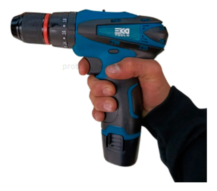 Taladro Inalámbrico De 18v 2velocidades Con Percutor2bateria - Azul Acero - 50hz/60hz