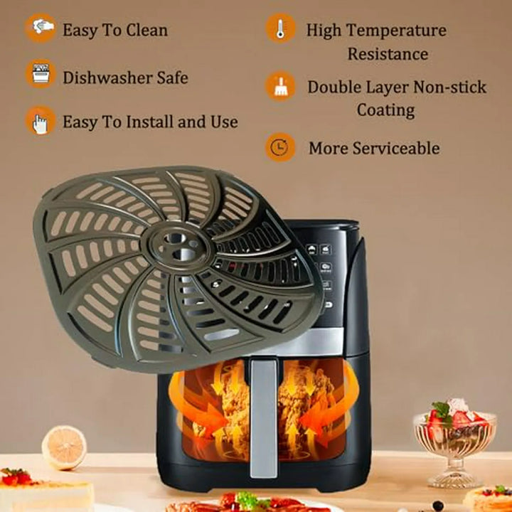 Gszn Sartén Parrilla Freidoras Gourmia 6qt, Antiadherente