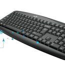 Kit de teclado y mouse Genius KM-200 Español de color negro