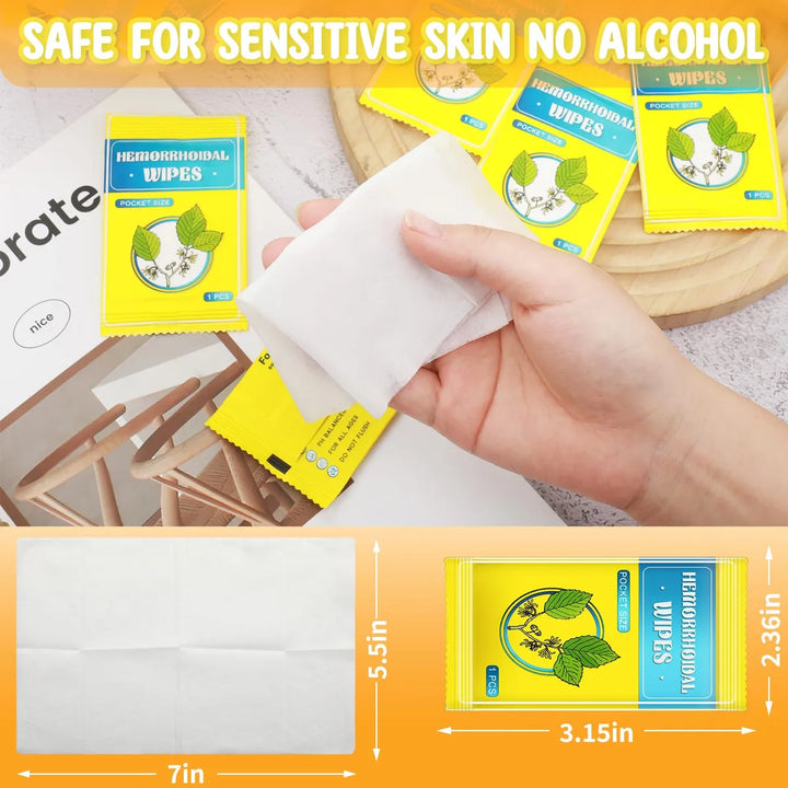 Timgle 300 Toallitas De Embalaje Individual Para Hemorroides