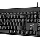 Teclado Genius QWERTY español color negro
