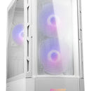 Armario Cougar Duoface Rgb de vidrio templado blanco para jugadores. Medio