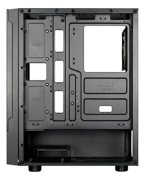 Gabinete Gamdias Talos E3 Mesh Mid Tower Rgb Vidrio Templado Color Negro