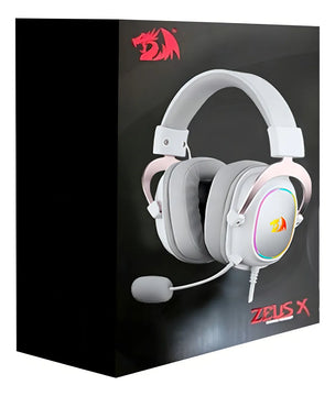 Audífonos Gamer Redragon Zeus X H510w-rgb 7.1 Virtual White Color Blanco Color De La Luz Rgb