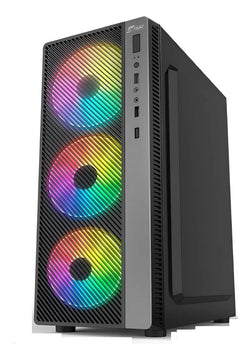 Chasis Gamer Gabinete Casemetálico Atx Torre Environ Malla Negro