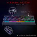 Teclado Gamer Redragon Shiva K512 RGB QWERTY Español Latinoamérica Color Negro con Luz RGB