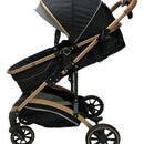Coche Moisés Para Bebe Lujo 0 A 4 Años Ultra Liviano Color Azul - Negro Chasis 7622201720063