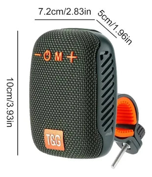 Altavoz Portátil De Bluetooth Para Bicicleta Color Militar
