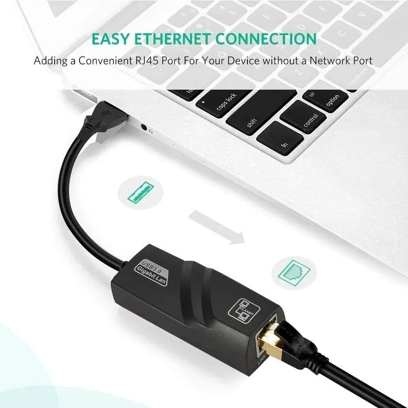 Adaptador Ethernet Usb 3,0 Rj45 A Lan 1000mbp