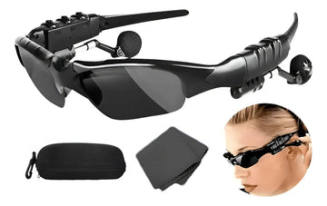 Gafas De Sol Audífonos Mp3 Bluetooth Reducción Ruido Negro