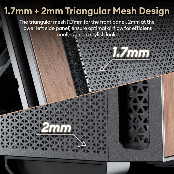 Funda Micro Atx Genuina De Madera De Nogal, Funda Matx Pc Co