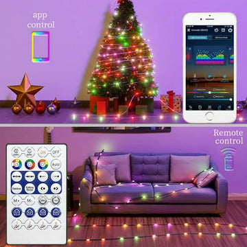 Luces Led De 5m Rgb Con Controlador - Decoración Navideña