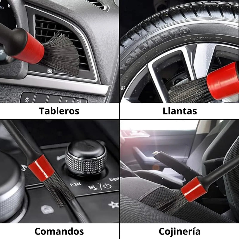 1 L De Apc X20 Para Carros + 5 Brochas + 2 Paños 30 Cm