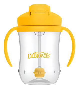 Vaso Entrenador Con Pitillo / 9 Onz Dr. Brown's 6+ Unisex Amarillo Lisa
