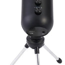 Micrófono USB para videojuegos Havit Gk51 Rgb cardioide negro para escritorio